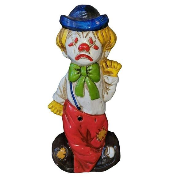 Vintage "HAPPY & SAD" Clown Money Bank Room Accents - Picture 3 of 4